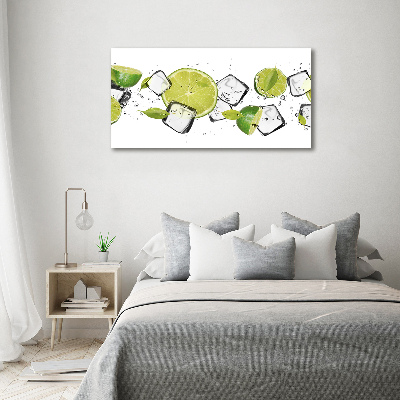 Canvas wall art Ice lime