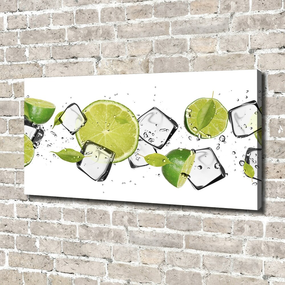 Canvas wall art Ice lime