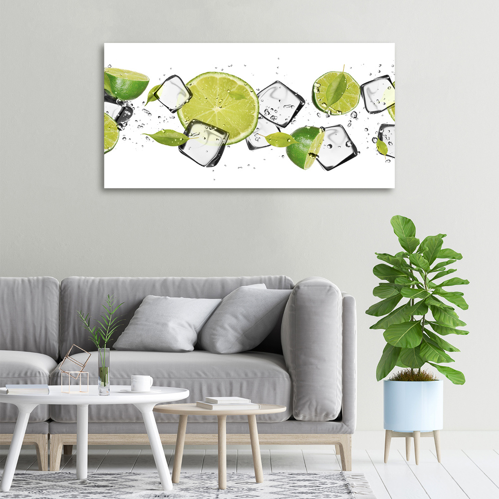 Canvas wall art Ice lime