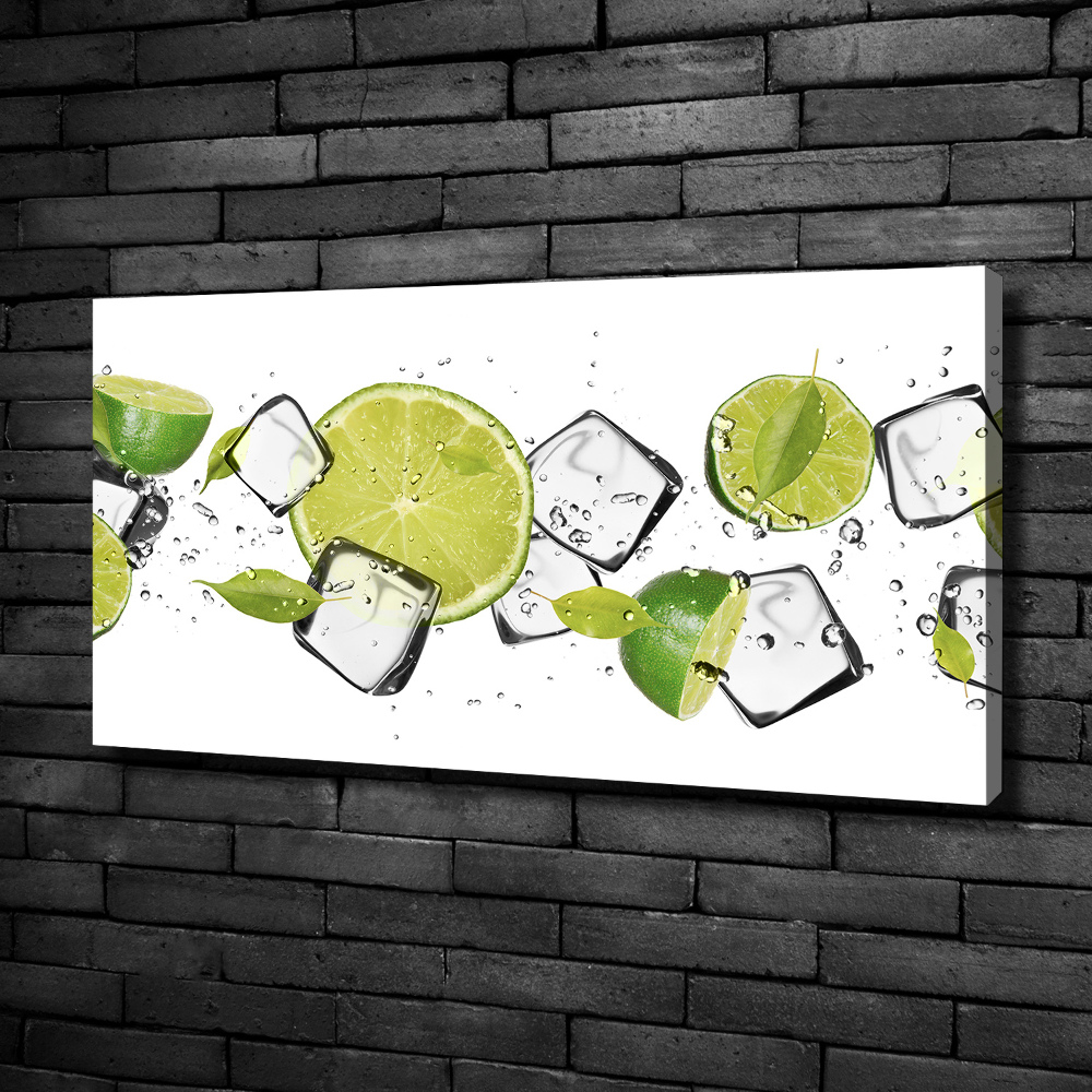 Canvas wall art Ice lime