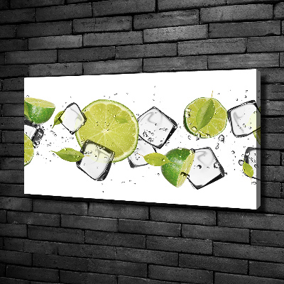 Canvas wall art Ice lime