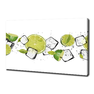 Canvas wall art Ice lime