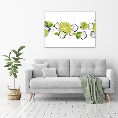 Canvas wall art Ice lime