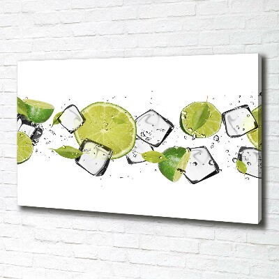 Canvas wall art Ice lime