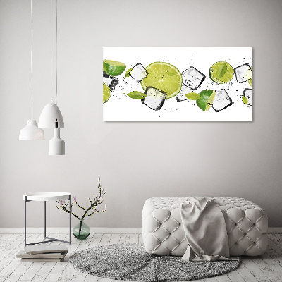 Canvas wall art Ice lime