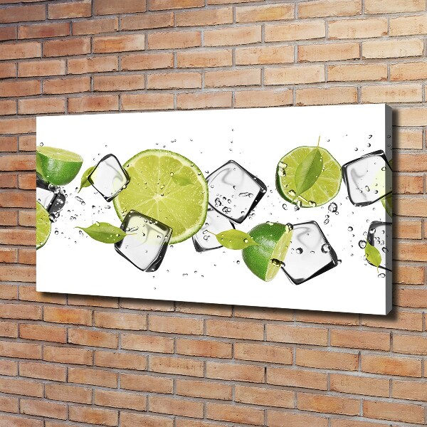 Canvas wall art Ice lime