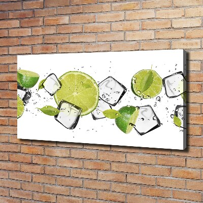 Canvas wall art Ice lime