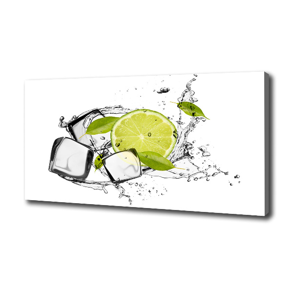 Canvas wall art Ice lime