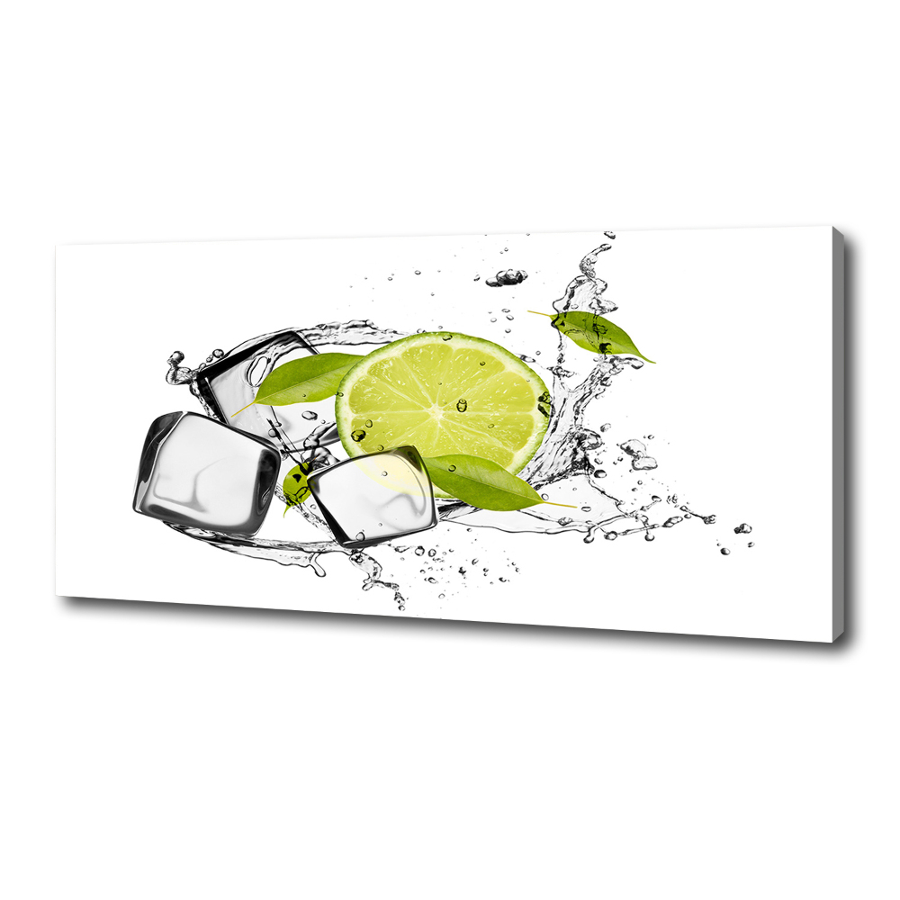 Canvas wall art Ice lime