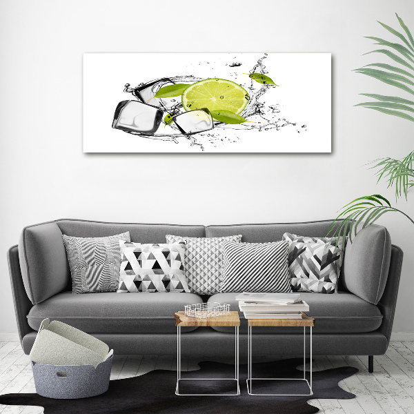 Canvas wall art Ice lime