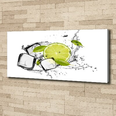 Canvas wall art Ice lime