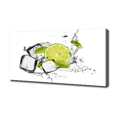 Canvas wall art Ice lime