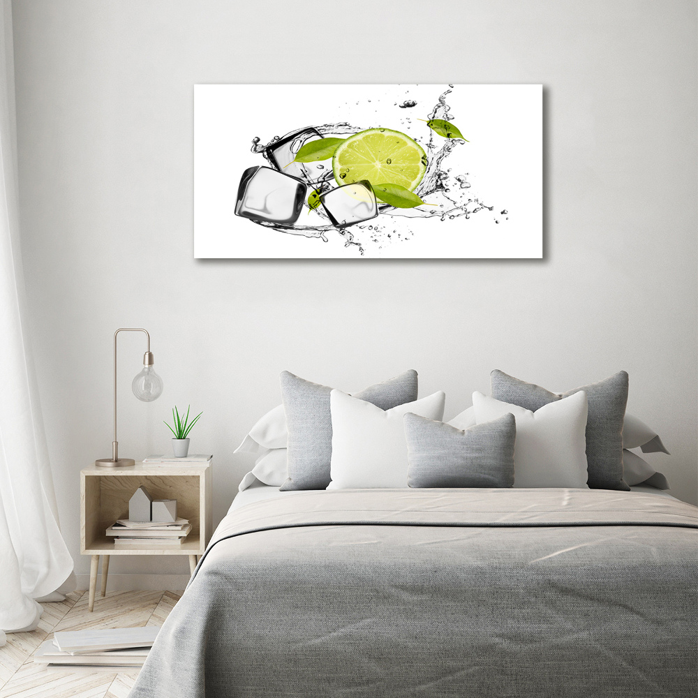 Canvas wall art Ice lime