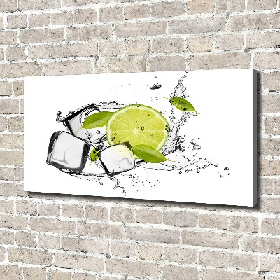 Canvas wall art Ice lime