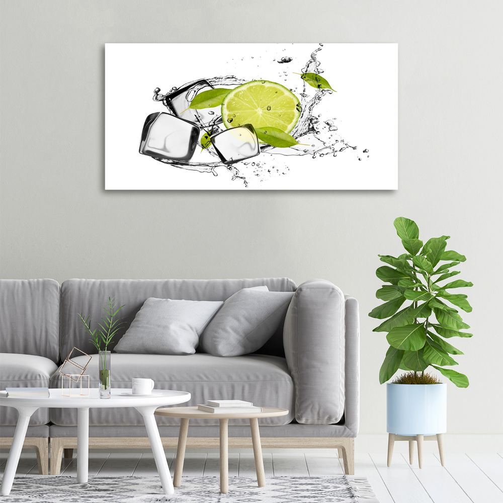 Canvas wall art Ice lime