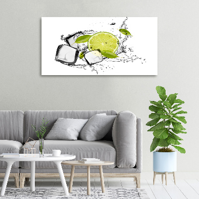 Canvas wall art Ice lime