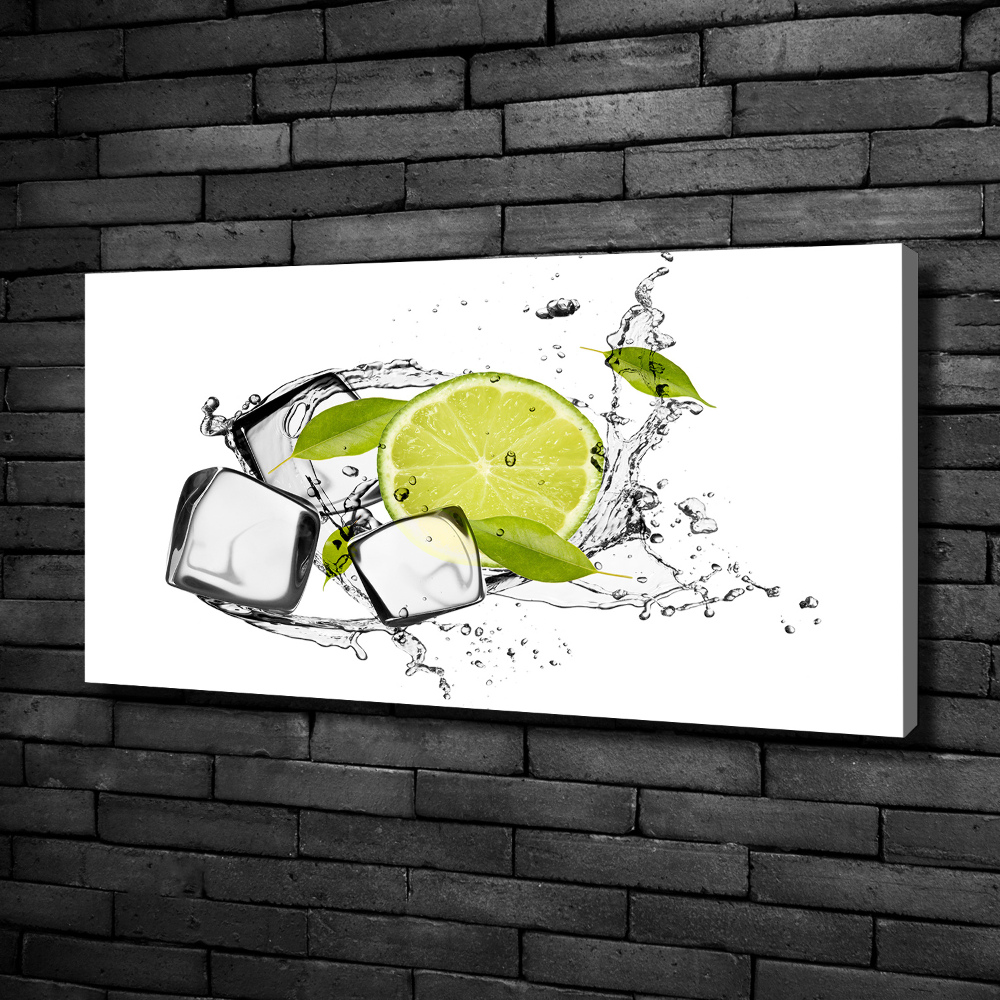 Canvas wall art Ice lime