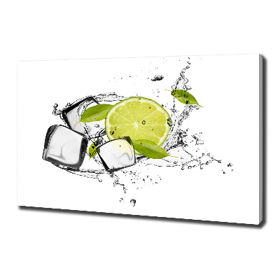 Canvas wall art Ice lime