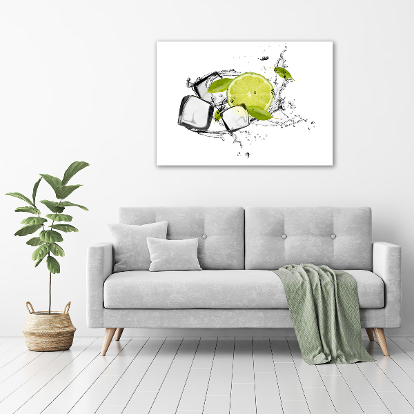 Canvas wall art Ice lime