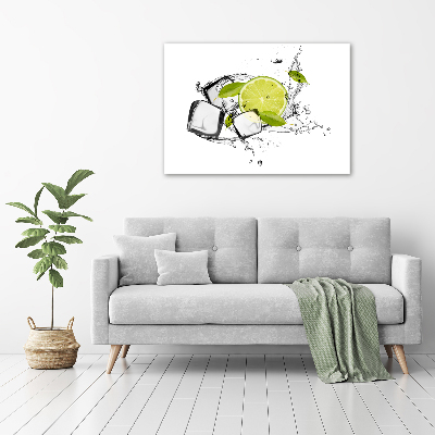 Canvas wall art Ice lime