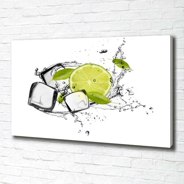 Canvas wall art Ice lime