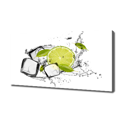 Canvas wall art Ice lime