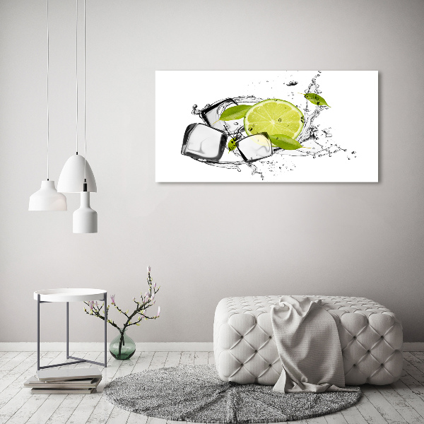 Canvas wall art Ice lime