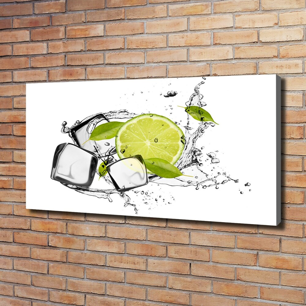 Canvas wall art Ice lime