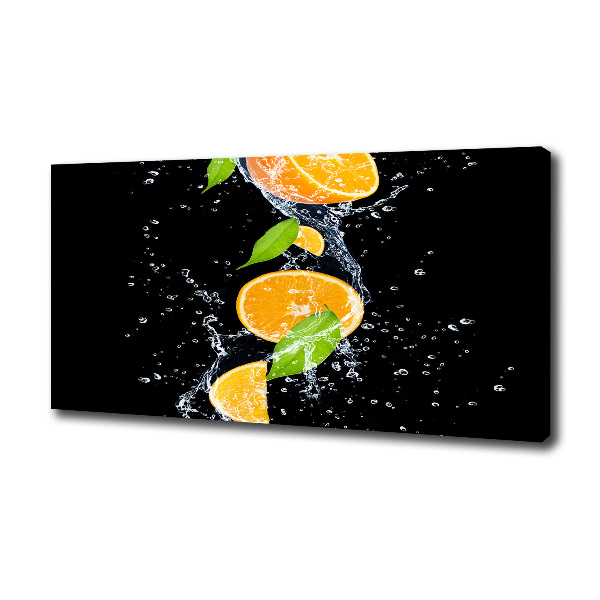 Canvas wall art Oranges and water