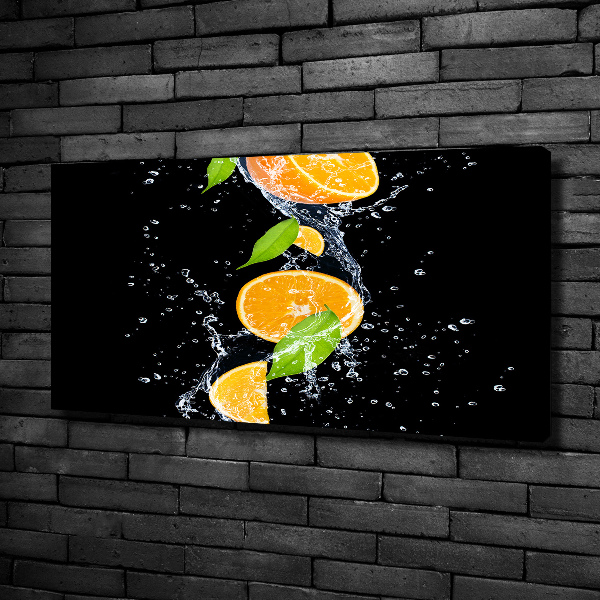 Canvas wall art Oranges and water