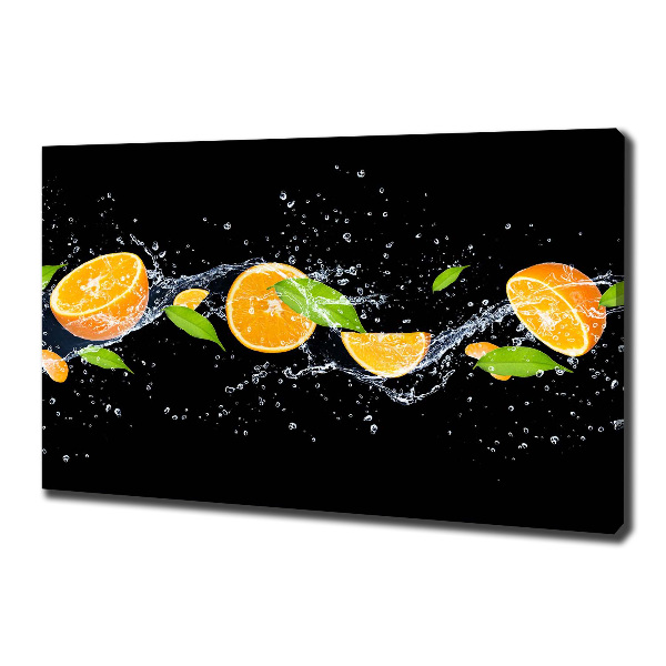 Canvas wall art Oranges and water