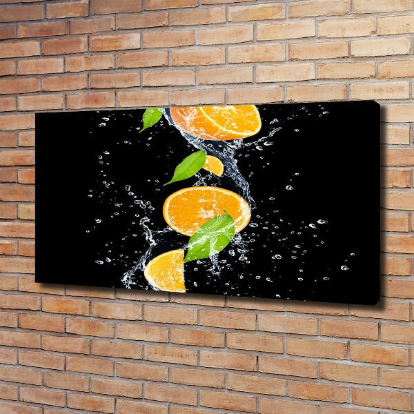 Canvas wall art Oranges and water