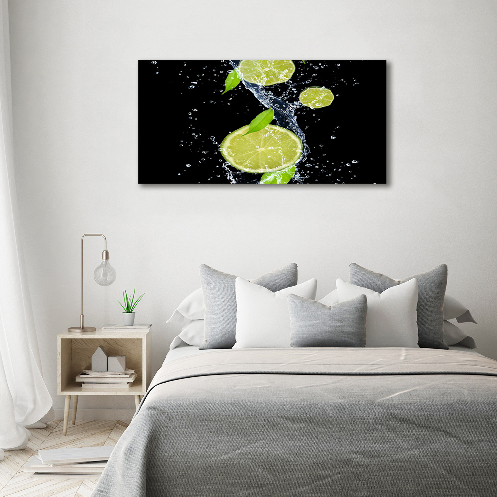 Canvas wall art Lime and water