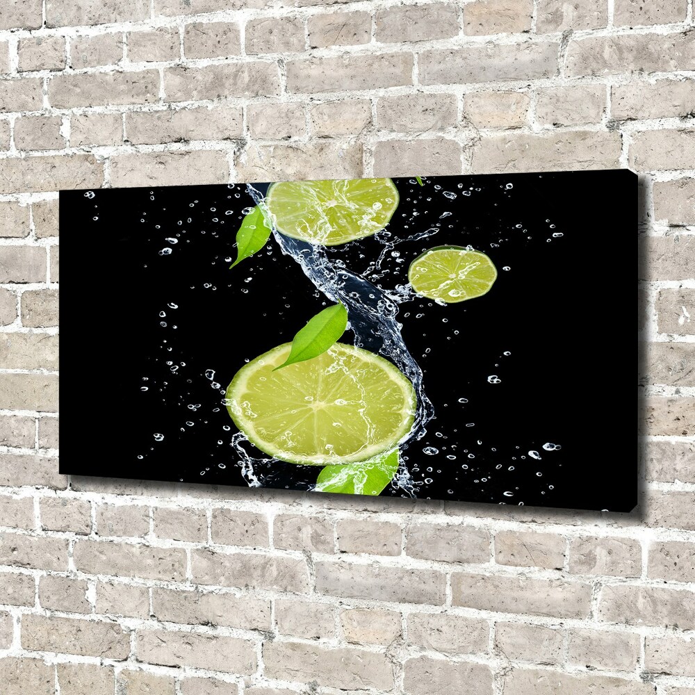 Canvas wall art Lime and water