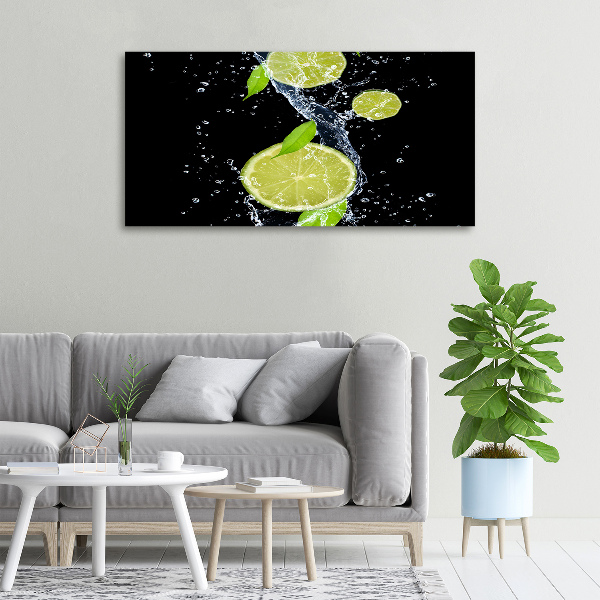 Canvas wall art Lime and water