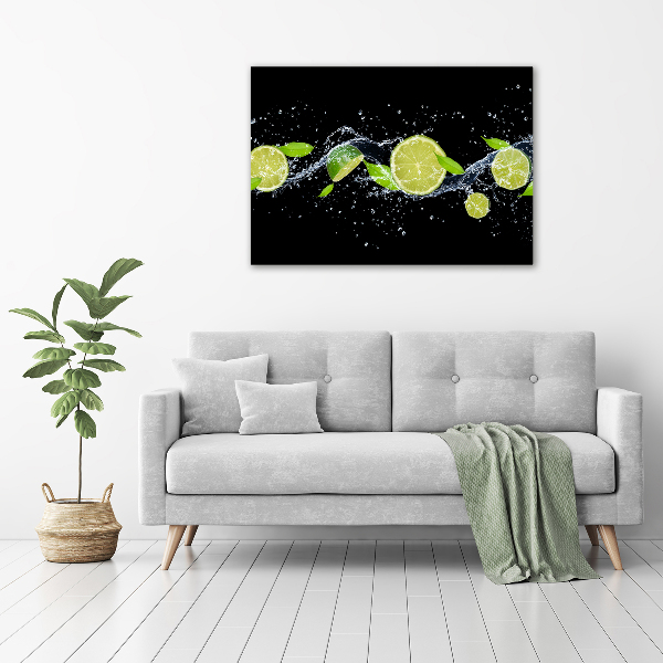 Canvas wall art Lime and water