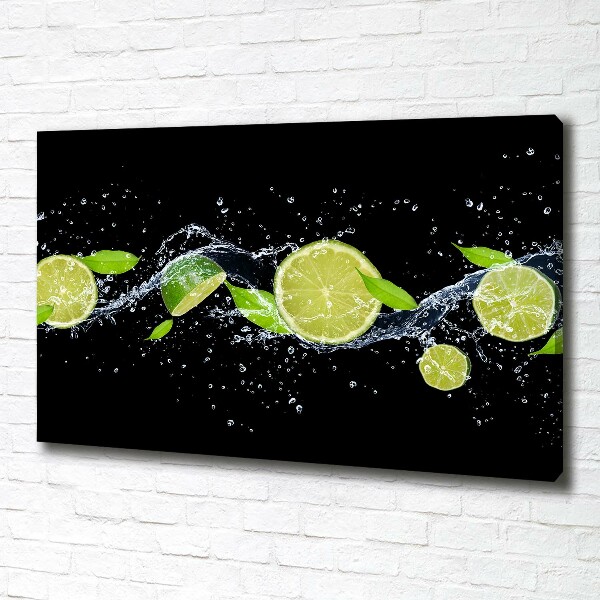 Canvas wall art Lime and water