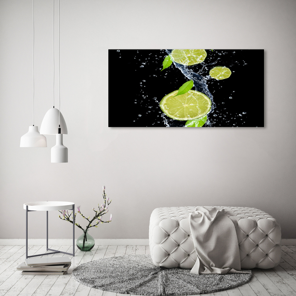 Canvas wall art Lime and water