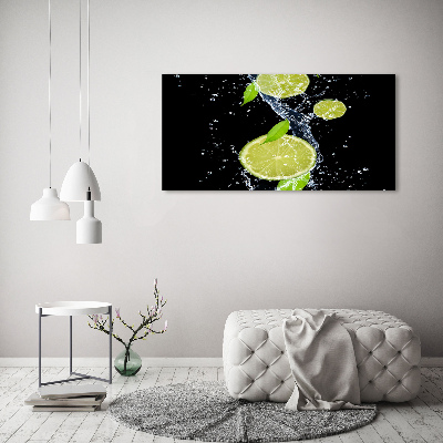 Canvas wall art Lime and water