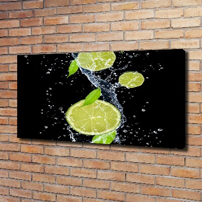 Canvas wall art Lime and water