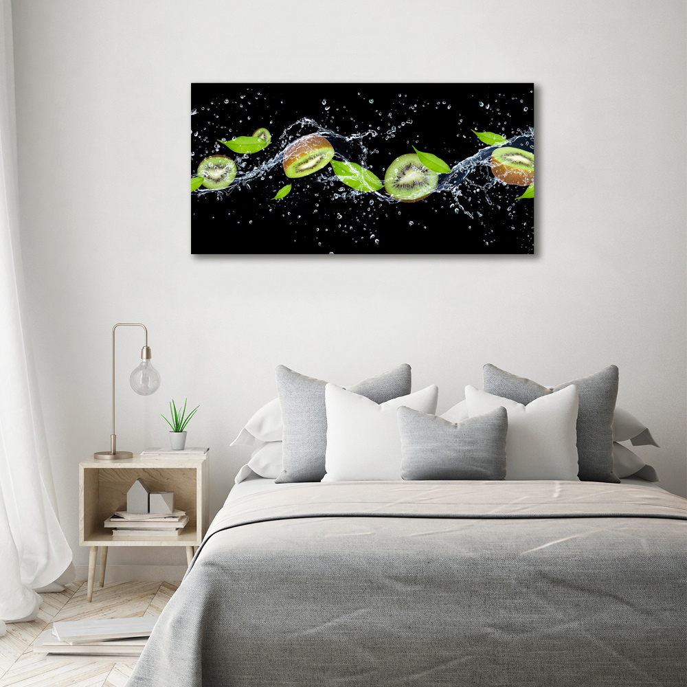 Canvas wall art Kiwi and water