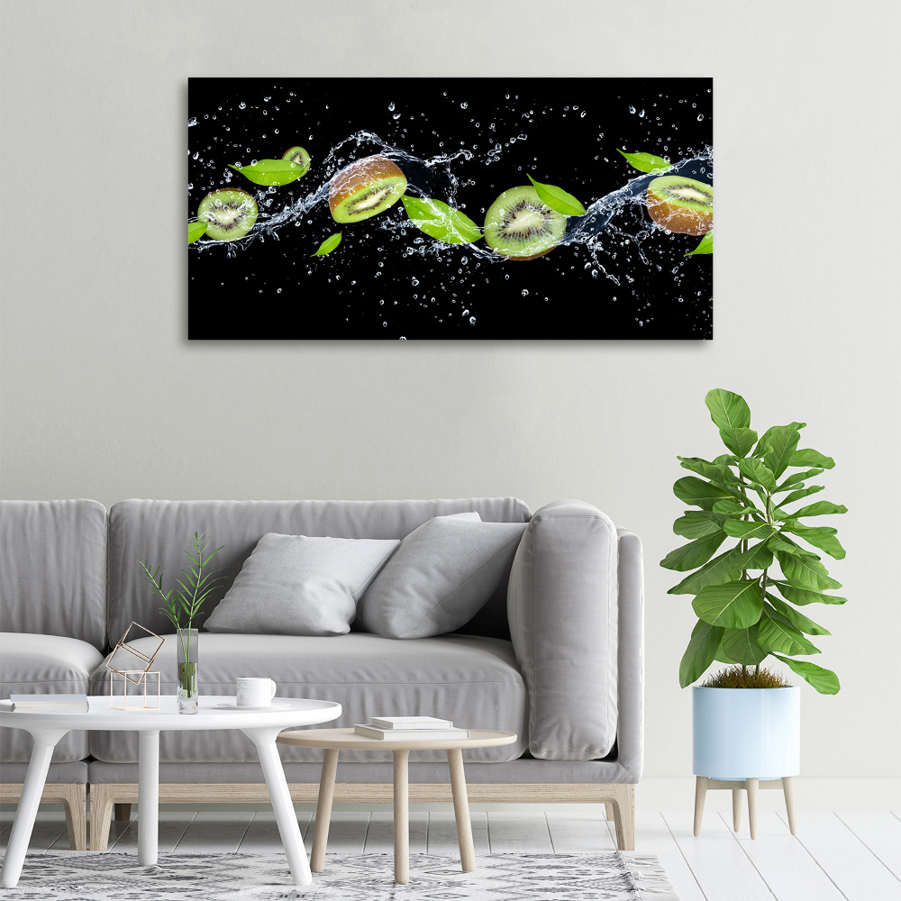 Canvas wall art Kiwi and water