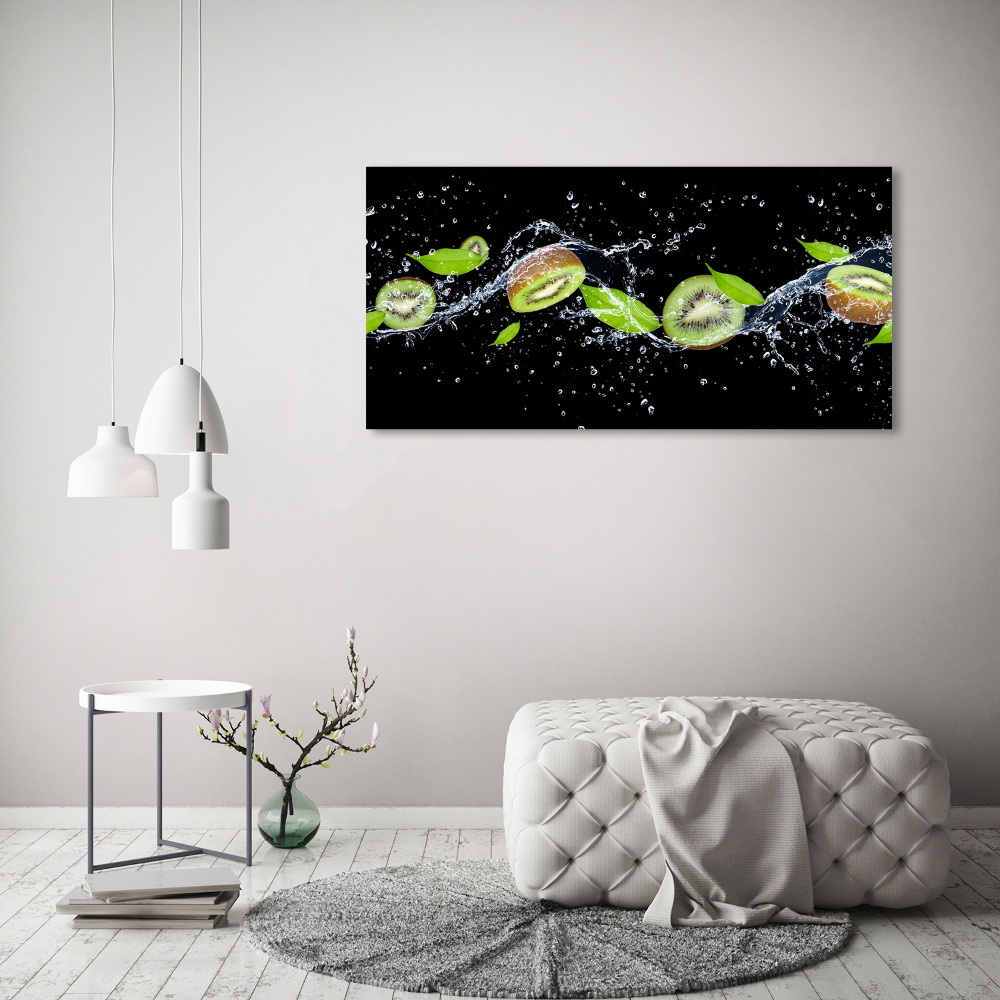 Canvas wall art Kiwi and water