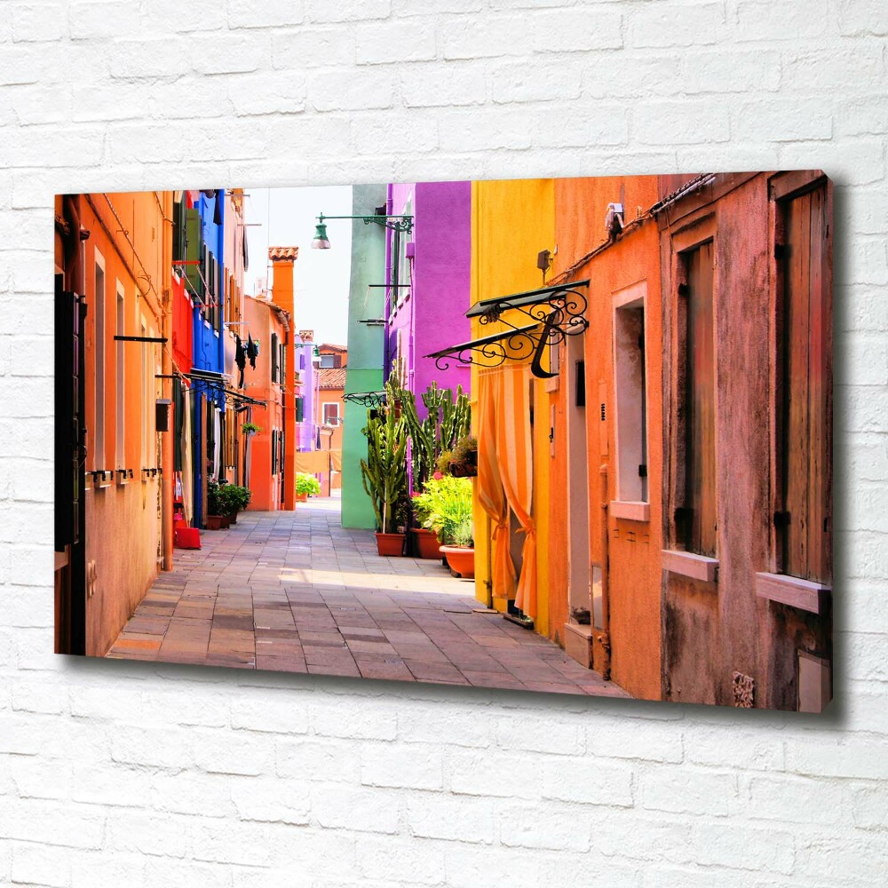 Canvas wall art Colorful streets