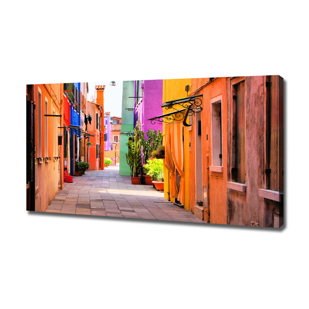 Canvas wall art Colorful streets