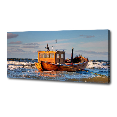 Canvas wall art Fishing boat