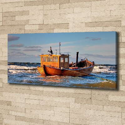 Canvas wall art Fishing boat