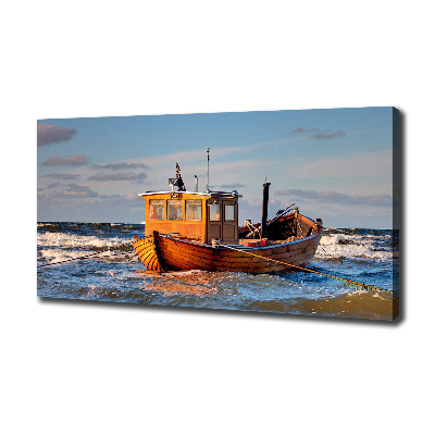 Canvas wall art Fishing boat