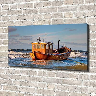 Canvas wall art Fishing boat