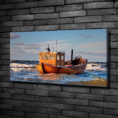 Canvas wall art Fishing boat